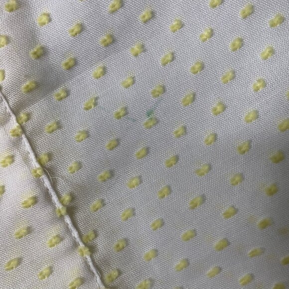 Lisa Marie Fernandez Women's Cream Yellow Polka Dot Long Sleeve Coverup Dress - Picture 11 of 13